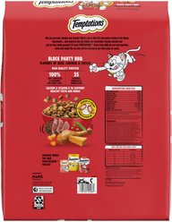 Temptations Beef, Chicken, & Cheese BBQ Flavor Adult Dry Cat Food, 13.5-lb bag slide 2 of 8