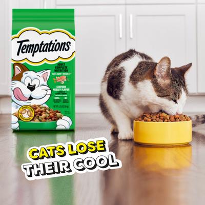 Show full view: Temptations Beef, Chicken, & Cheese BBQ Flavor Adult Dry Cat Food, 6.3-lb bag slide 8 of 10