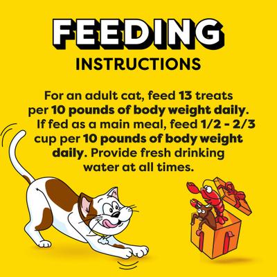 Temptations Birthday Lobster & Beef Flavor Crunchy & Soft Cat Treats, 16-oz tub