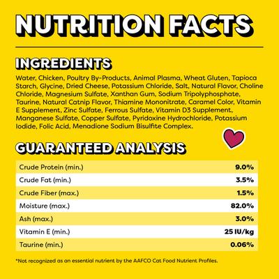 Show full view: Temptations Catnip Fever Flavor Bites in Gravy Adult Wet Cat Food, 3.5-oz tray, case of 24 slide 7 of 11
