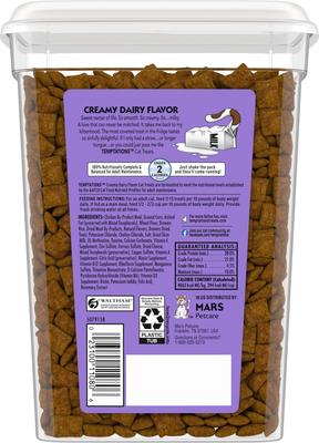 Show full view: Temptations Classic Creamy Dairy Flavor Soft & Crunchy Cat Treats, 16-oz tub slide 3 of 12