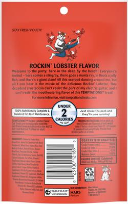 Show full view: Temptations Classic Rockin' Lobster Flavor Soft & Crunchy Cat Treats, 3-oz bag slide 3 of 11