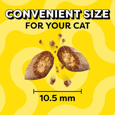 Show full view: Temptations Classic Savory Salmon Flavor Crunchy & Soft Cat Treats, 6.3-oz bag slide 4 of 12