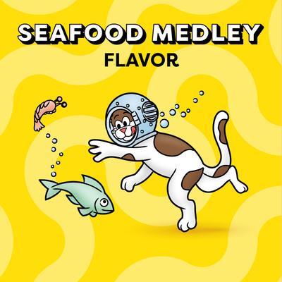 Show full view: Temptations Classic Seafood Medley Flavor Soft & Crunchy Cat Treats, 16-oz tub slide 5 of 12
