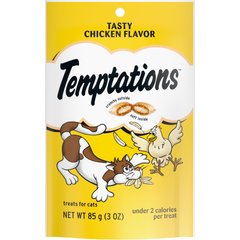 Temptations Classic Tasty Chicken Flavor Soft & Crunchy Cat Treats, 3-oz bag