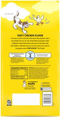 Show full view: Temptations Classic Tasty Chicken Flavor Soft & Crunchy Cat Treats, 48-oz bag slide 3 of 12