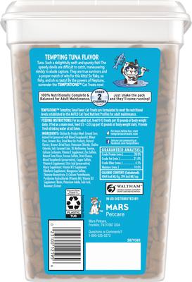 Show full view: Temptations Classic Tempting Tuna Flavor Soft & Crunchy Cat Treats, 30-oz tub slide 3 of 12