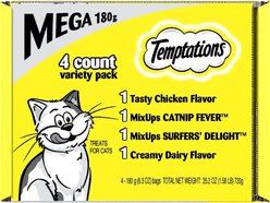 Temptations Classics & MixUps Mega Variety Pack Crunchy & Soft Cat Treats, 6.3-oz bag, case of 4 slide 2 of 6