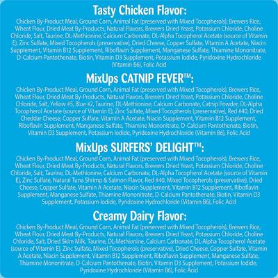 Show full view: Temptations Classics & MixUps Mega Variety Pack Crunchy & Soft Cat Treats, 6.3-oz bag, case of 4 slide 6 of 8