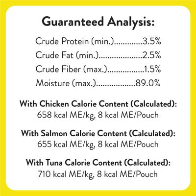 Show full view: Temptations Creamy Puree Salmon, Chicken & Tuna Variety Pack Lickable Cat Treats, 0.425-oz tube, pack of 48 slide 8 of 12
