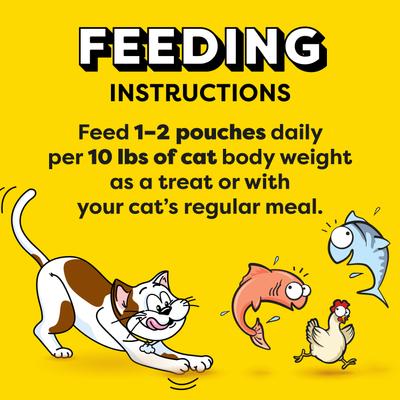Show full view: Temptations Creamy Puree Salmon, Chicken & Tuna Variety Pack Lickable Cat Treats, 0.42-oz pouch, 24 count slide 8 of 12