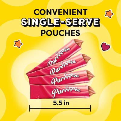 Show full view: Temptations Creamy Puree with Beef Liver Lickable, Squeezable Cat Treat, 0.425-oz pouch, 4 count slide 4 of 12