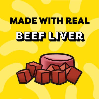 Show full view: Temptations Creamy Puree with Beef Liver Lickable, Squeezable Cat Treat, 0.425-oz pouch, 4 count slide 6 of 12