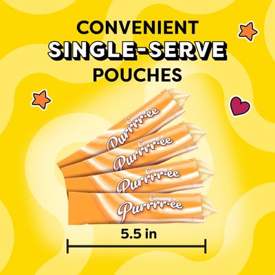 Show full view: Temptations Creamy Puree with Cheese Topper Lickable Cat Treats, 0.425-oz pouch, 4 count slide 4 of 12