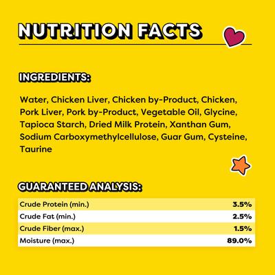 Show full view: Temptations Creamy Puree with Chicken Lickable Cat Treats, 0.425-oz pouch, 4 count slide 7 of 12