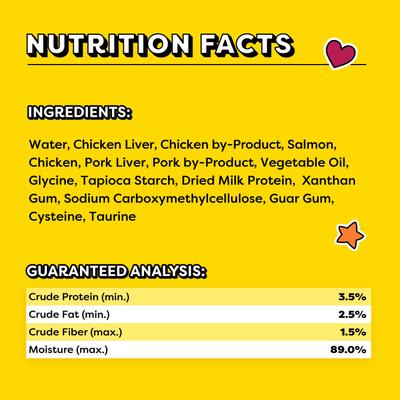 Show full view: Temptations Creamy Puree with Salmon Lickable Cat Treats, 0.425-oz pouch, 16 count slide 7 of 12