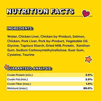 Show full view: Temptations Creamy Puree with Salmon Lickable Cat Treats, 0.425-oz pouch, 4 count slide 7 of 12