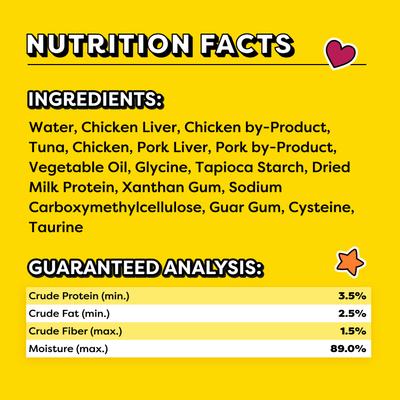 Show full view: Temptations Creamy Puree with Tuna Lickable Cat Treats, 0.425-oz pouch slide 7 of 12