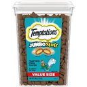 Temptations Jumbo Stuff Tempting Tuna Flavor Soft & Crunchy Cat Treats, 14-oz tub