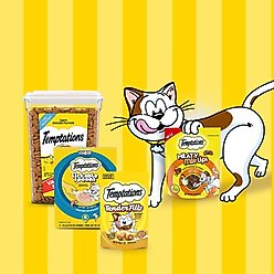 Temptations Lickable Spoons Salmon & Tuna Topper Lickable Cat Treats, .353-oz spoon, box of 8 slide 2 of 9