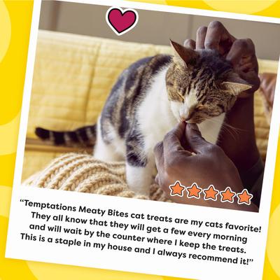 Show full view: Temptations Meaty Bites Chicken Flavor Soft & Savory Cat Treats, 1.5-oz bag slide 8 of 12