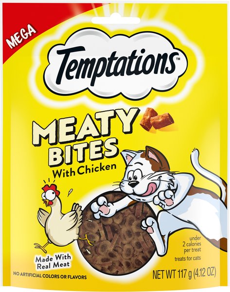 Temptations Treats Meaty Bites Chicken Flavor Cat Treats Temptations Treats Meaty Bites Chicken Flavor Cat Treats
