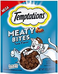 Temptations Meaty Bites Tuna Flavor Soft & Savory Cat Treats, 4.12-oz bag
