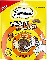 Temptations Meaty MixUps Chicken & Turkey Bites Soft & Chewy Cat Treats, 4.12-oz pouch