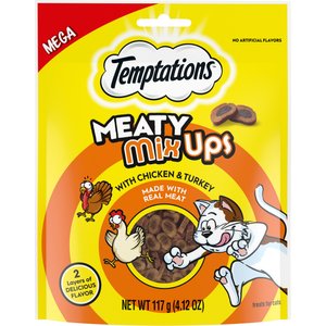 Temptations Meaty MixUps Chicken & Turkey Bites Soft & Chewy Cat Treats, 4.12-oz pouch
