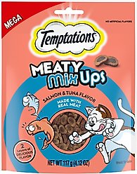Temptations Meaty MixUps Salmon & Tuna Bites Soft & Chewy Cat Treats, 4.12-oz pouch