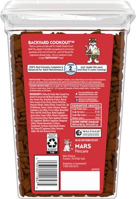 Show full view: Temptations MixUps Backyard Cookout Flavor Soft & Crunchy Cat Treats, 30-oz tub slide 3 of 12