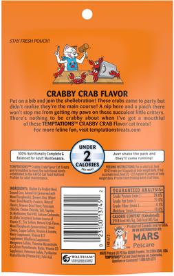 Show full view: Temptations MixUps Catnip Fever Flavor + Classic Crabby Crab Flavor Cat Treats slide 7 of 10