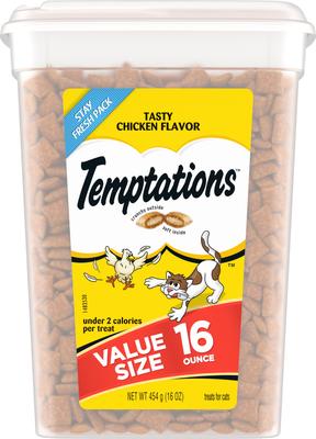 Show full view: Temptations MixUps Catnip Fever Flavor + Classic Tasty Chicken Flavor Soft & Crunchy Cat Treats slide 6 of 10