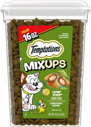 Temptations MixUps Catnip Fever Flavor Soft & Crunchy Cat Treats, 16-oz tub