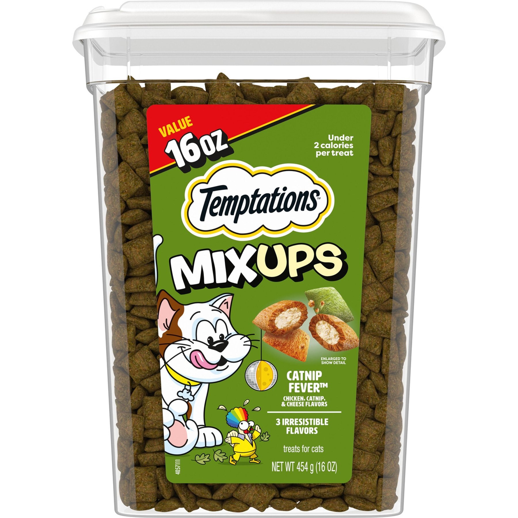Temptations MixUps Catnip Fever Flavor Soft & Crunchy Cat Treats, 16-oz tub