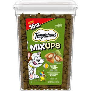 Temptations MixUps Catnip Fever Flavor Soft & Crunchy Cat Treats, 16-oz tub