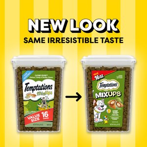 Temptations MixUps Catnip Fever Flavor Soft & Crunchy Cat Treats, 16-oz tub