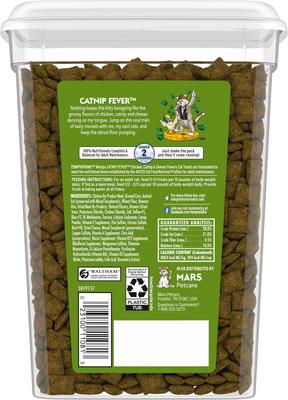 Show full view: Temptations MixUps Catnip Fever Flavor Soft & Crunchy Cat Treats, 16-oz tub slide 3 of 12