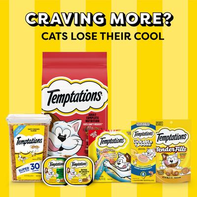 Show full view: Temptations MixUps Catnip Fever Flavor Soft & Crunchy Cat Treats, 16-oz tub slide 10 of 12