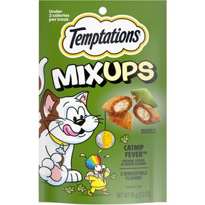 Temptations MixUps Catnip Fever Flavor Soft & Crunchy Cat Treats, 3-oz bag