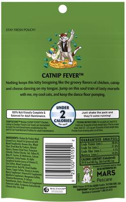 Show full view: Temptations MixUps Catnip Fever Flavor Soft & Crunchy Cat Treats, 3-oz bag slide 3 of 12