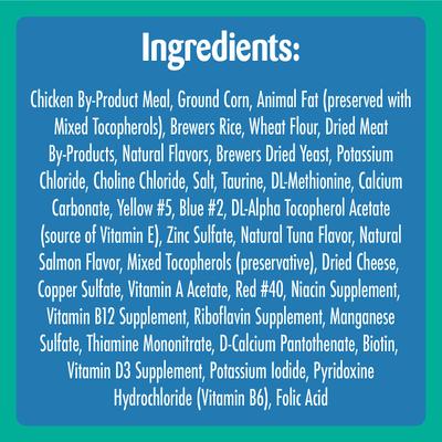 Temptations MixUps Meowmaid Salmon & Tuna Flavors Crunchy & Soft Cat Treats, 3-oz bag