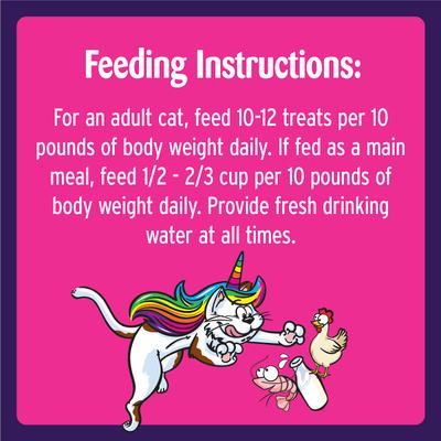 Show full view: Temptations MixUps Purricorn Chicken Dairy & Shrimp Flavors Crunchy & Soft Cat Treats, 3-oz bag slide 9 of 11