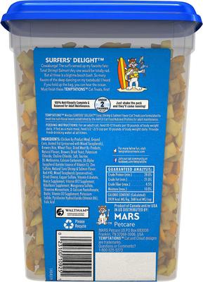 Show full view: Temptations Mixups Surfers' Delight Cat Treats, 16-oz tub + Frisco Colorful Springs Cat Toy, 10 count slide 3 of 8