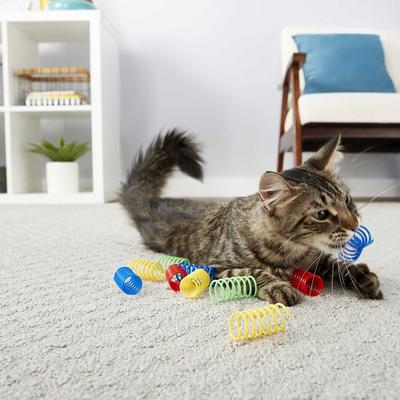 Show full view: Temptations Mixups Surfers' Delight Cat Treats, 16-oz tub + Frisco Colorful Springs Cat Toy, 10 count slide 7 of 8