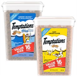 Temptations MixUps Surfers' Delight Flavor + Classic Tasty Chicken Flavor Cat Treats