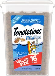 Temptations MixUps Surfers' Delight Flavor + Classic Tasty Chicken Flavor Cat Treats slide 2 of 9