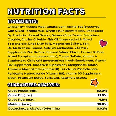 Show full view: Temptations Salmon & Dairy Flavor Crunchy & Soft Kitten Treats, 3-oz bag slide 7 of 11