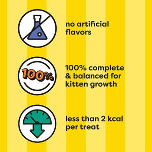 Temptations Salmon & Dairy Flavor Crunchy & Soft Kitten Treats, 6.3-oz bag