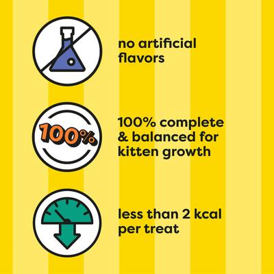 Show full view: Temptations Salmon & Dairy Flavor Crunchy & Soft Kitten Treats, 6.3-oz bag slide 6 of 11